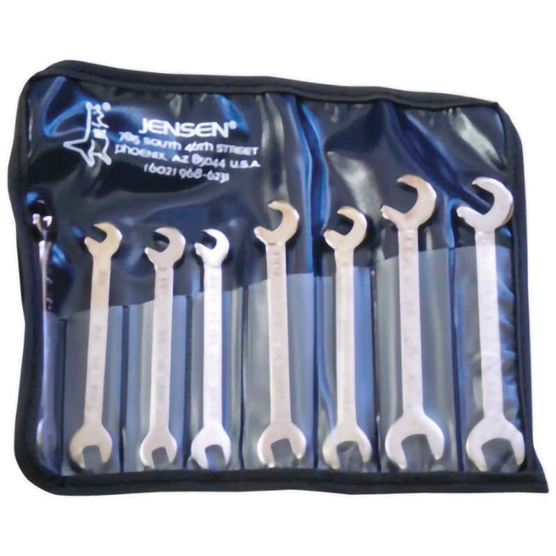 Midget Open End Wrench Set, Metric, 8pc.
